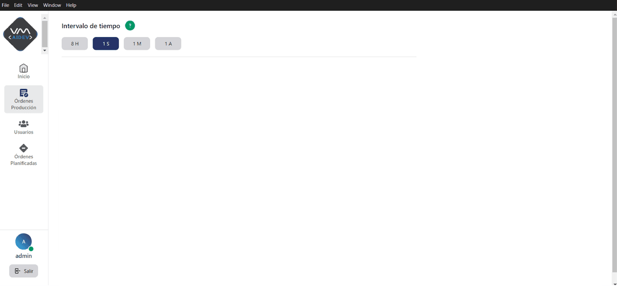 Process monitoring base screen